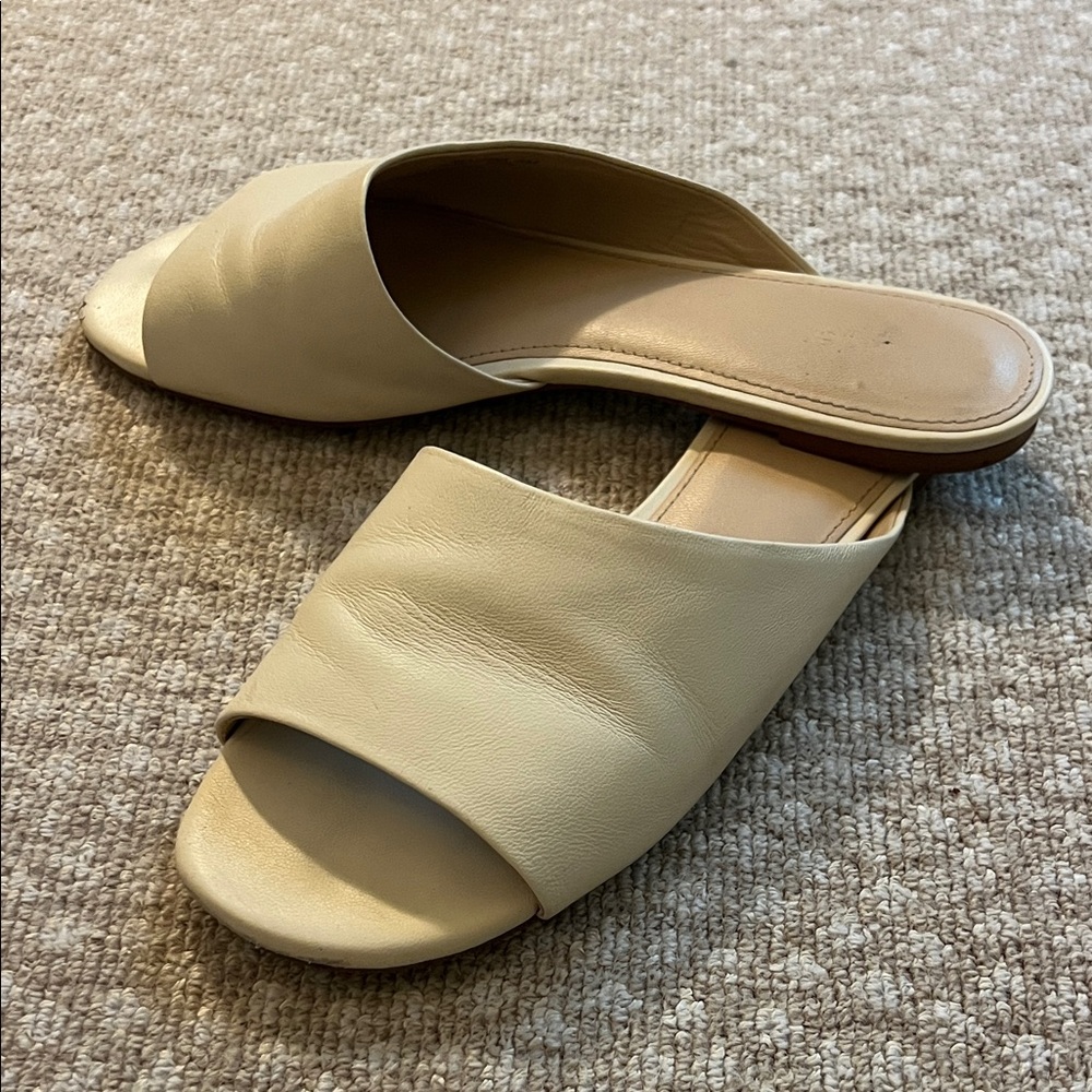 Botkier Elegant Cream Women's Slide Sandals